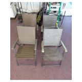 Four Folding Outdoor Patio Chairs