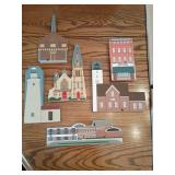 The Catï¿½s Meow Erie PA Wood Landmark Set