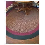 Braided Oval Area Rug, 7.5x10 Feet
