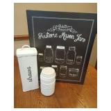 Mason Jar Decor Set and Straw Holder