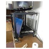 Metal Utility Cart on Casters, 25x28x29in