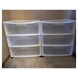 Plastic Storage Drawer Units