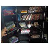Media Cabinet Contents: DVDs, CDs, Misc