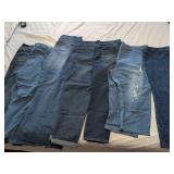 7 Pairs XXL Womens Blue Jeans