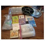 Party Host Supply Lot with Trays and Cups