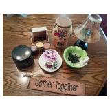 Home Decor Lot With Candles and Accents