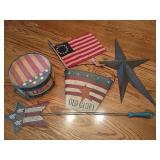 Patriotic Americana Decor Lot