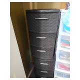 Sterilite 5-Drawer Plastic Storage Tower