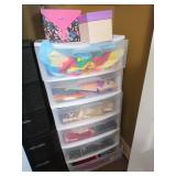 Storage Drawers With Gift Bags and Cards
