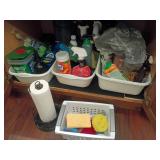 Under Sink Cleaning Supply Contents