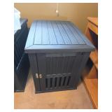 Black Plastic Pet Crate, 30x21x25in