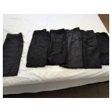 Five Black Pants and Skirt Sizes 16 and XXL