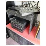 Electronics Lot with Mixer, Players, and Rece