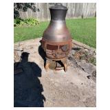 Rough Outdoor Metal Chiminea Fire Pit