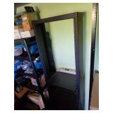 Black Metal Shelving Rack, 75x21in, ExtraShel