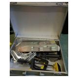Metal Tool Case With Assorted Hand Tools