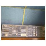 2 Plastic Drawer Storage Cabinets
