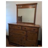 American Signature Dresser With Mirror