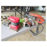 Black+Decker Sander and Red Palm Sander Lot