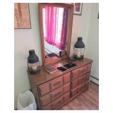 Wooden Dresser with Six Drawers