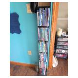 Disney and Family DVDs on Shelf