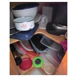 Kitchen Storage and Cookware Lot
