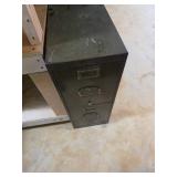 Metal Two-Drawer File Cabinet