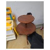 Two-Tier Wooden Side Table