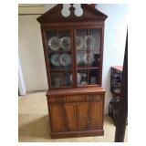 Wooden China Cabinet with Glass Doors