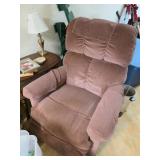 Brown Fabric Recliner Armchair