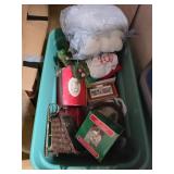 Christmas Decor and Hallmark Ornament Lot