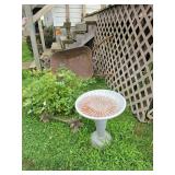 Outdoor Plastic Bird Bath