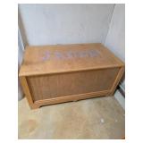 Personalized Wooden Toy Chest 
