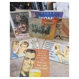 Vintage-Style Tin Signs and Pla