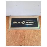 Bud Light Framed Advertising Sign