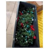 Artificial Christmas Garland With Ornaments
