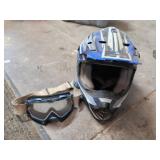 AFX FX-17 XL Off-Road Helmet with Goggles