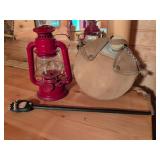 Red Lantern, Canvas Canteen and Bear Scratcher