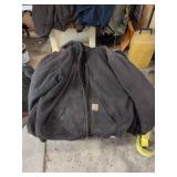 Carhartt 2XL Relaxed Fit Black Hooded Jacket