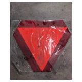 Red Reflective SMV Emblem Triangle