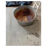 Galvanized Metal Tub with Rust