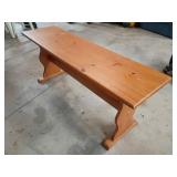Wooden Bench, 43x12x17 Inches