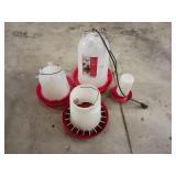 Poultry Feeders and Heated Fount