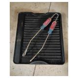 Lodge Logic Cast Iron Grill Pan with Forks