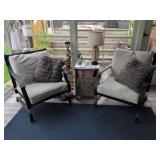 2 Metal Bouncing Rocker Chairs 30x28x