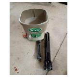 Scotts Handheld Spreader and Two Flashlights