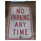 Metal No Parking Sign