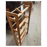 Wooden Multi-Shelf Media Rack