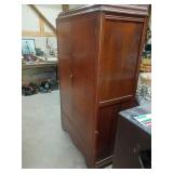 Cedar-Lined Wooden Wardrobe 20x39x66 Inches