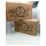 American Wildlife Wooden Boxes 16x10x